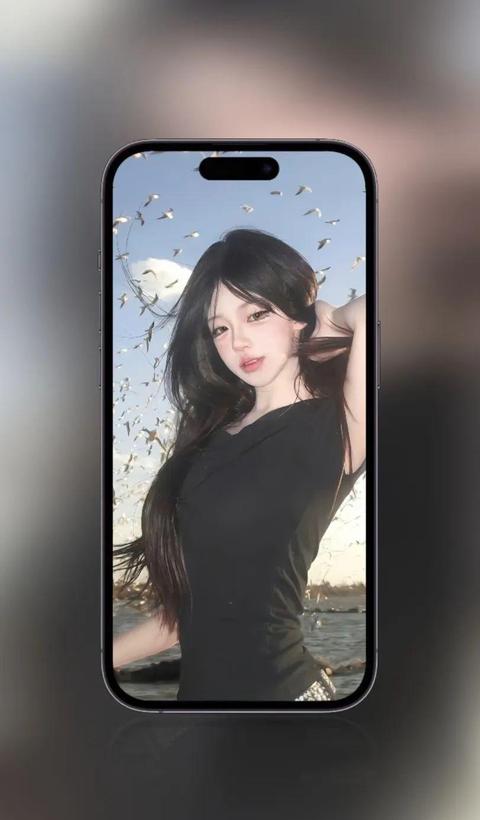 iPhone 景深美女壁纸｜纯欲氛围感