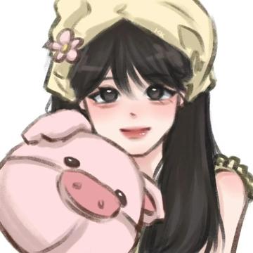 手绘风女生头像