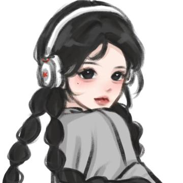 手绘风女生头像
