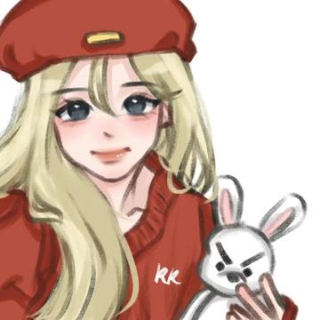 手绘风女生头像