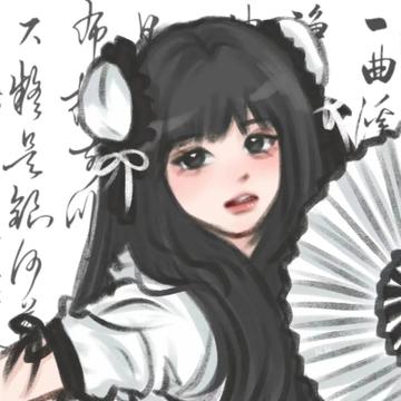 手绘风女生头像